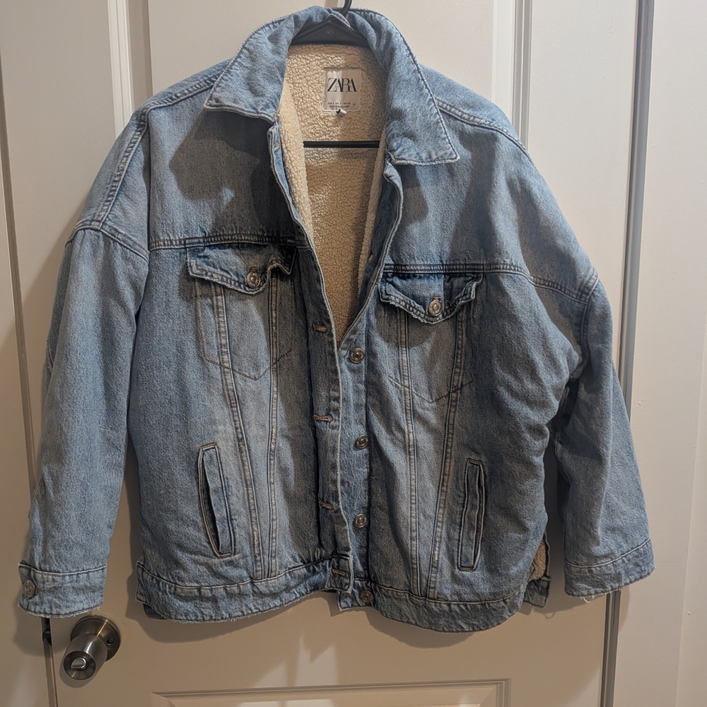 Zara Light Blue Jean Jacket